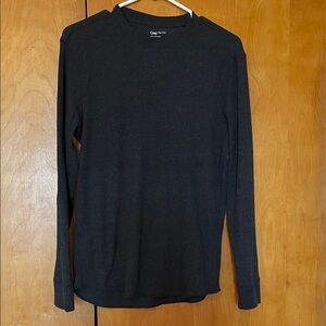 GAP Men's Charcoal Long Sleeve Tee
